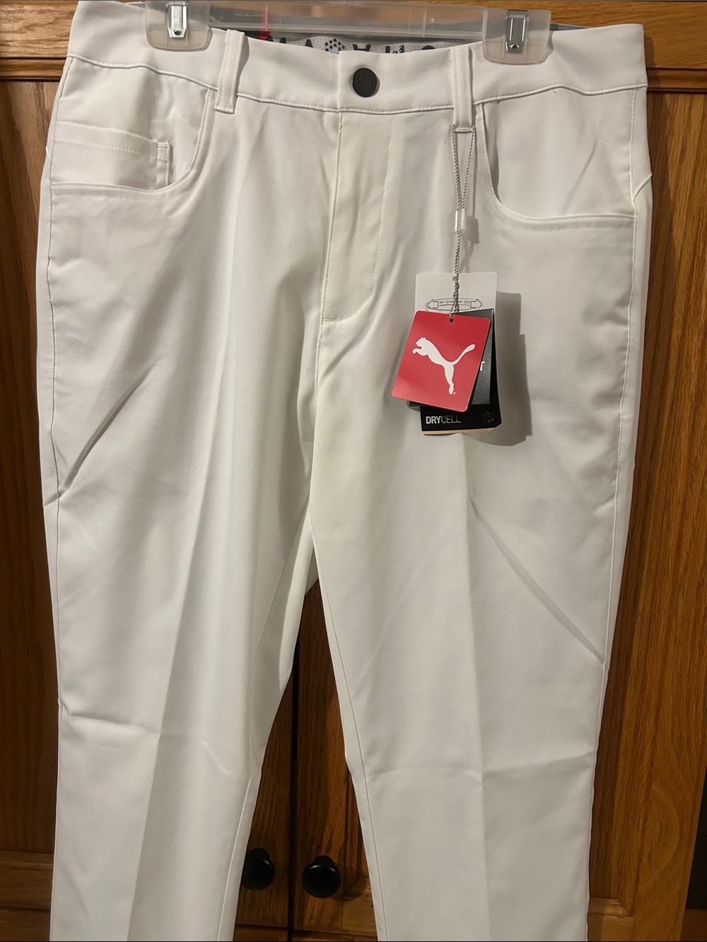 Puma White Athletic Golf Pants